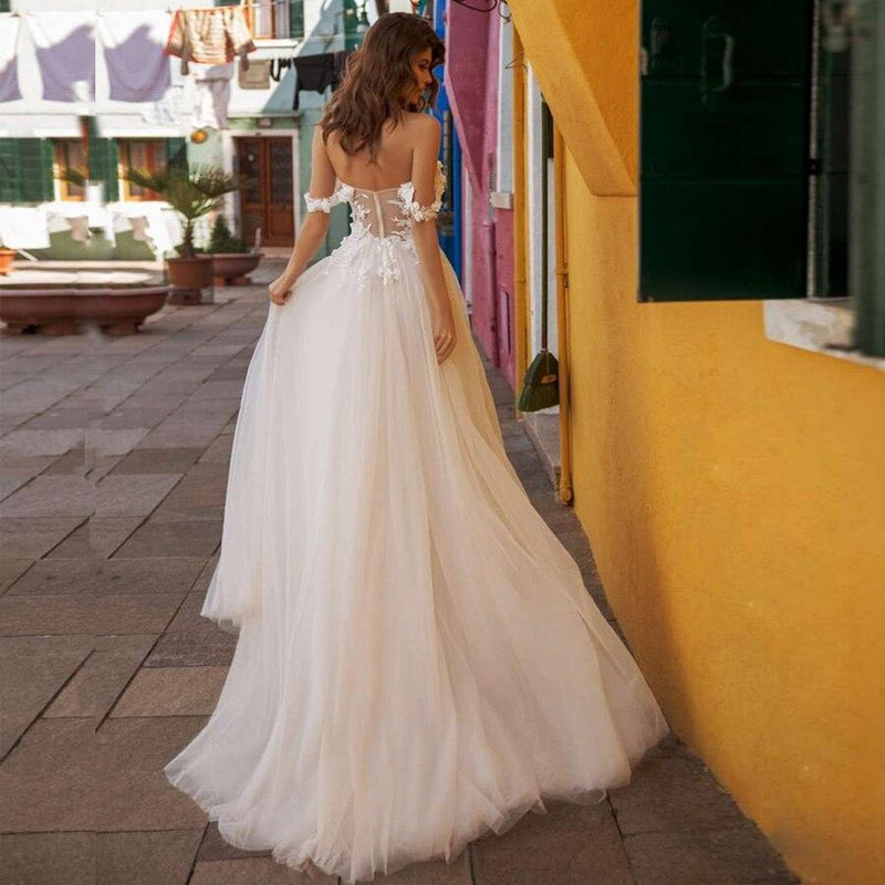 Robe mariage fleurie