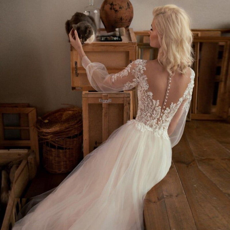Robe mariee boheme hiver