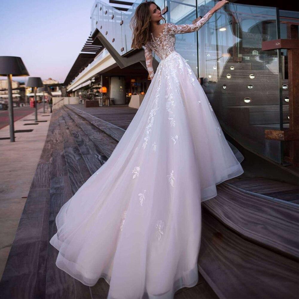 Robe mariée bohème manche longue