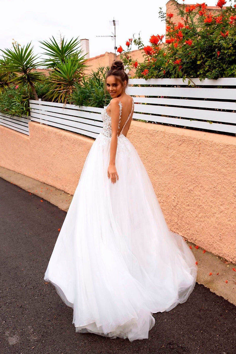 Robe Mariée Boheme Plage - Blanc / 32