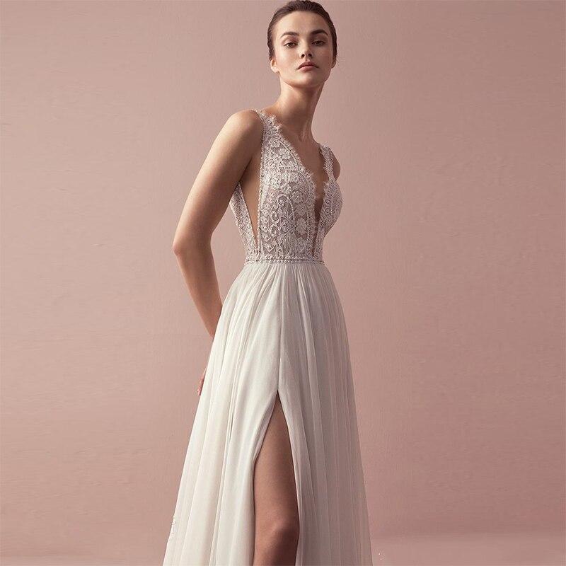 Robe Mariée Bohème Romantique - Blanc / 32