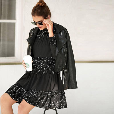 Robe Noire Bohème Chic