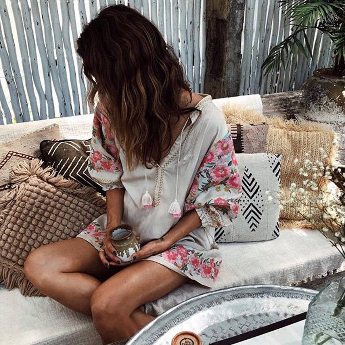 Robe Plage Hippie Chic