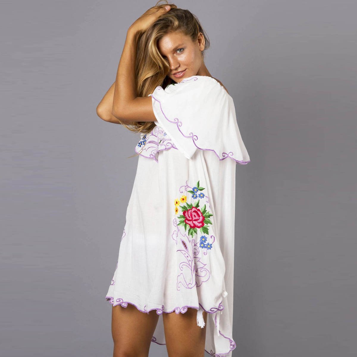 Robe Retro Bohème Blanche