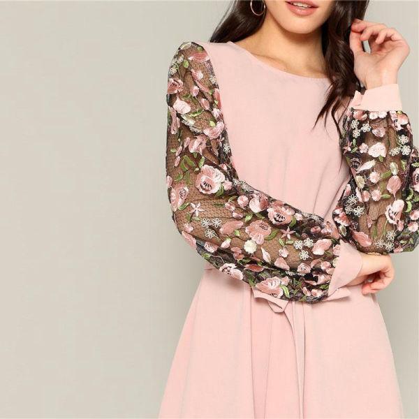 Robe Rose Bohème Chic