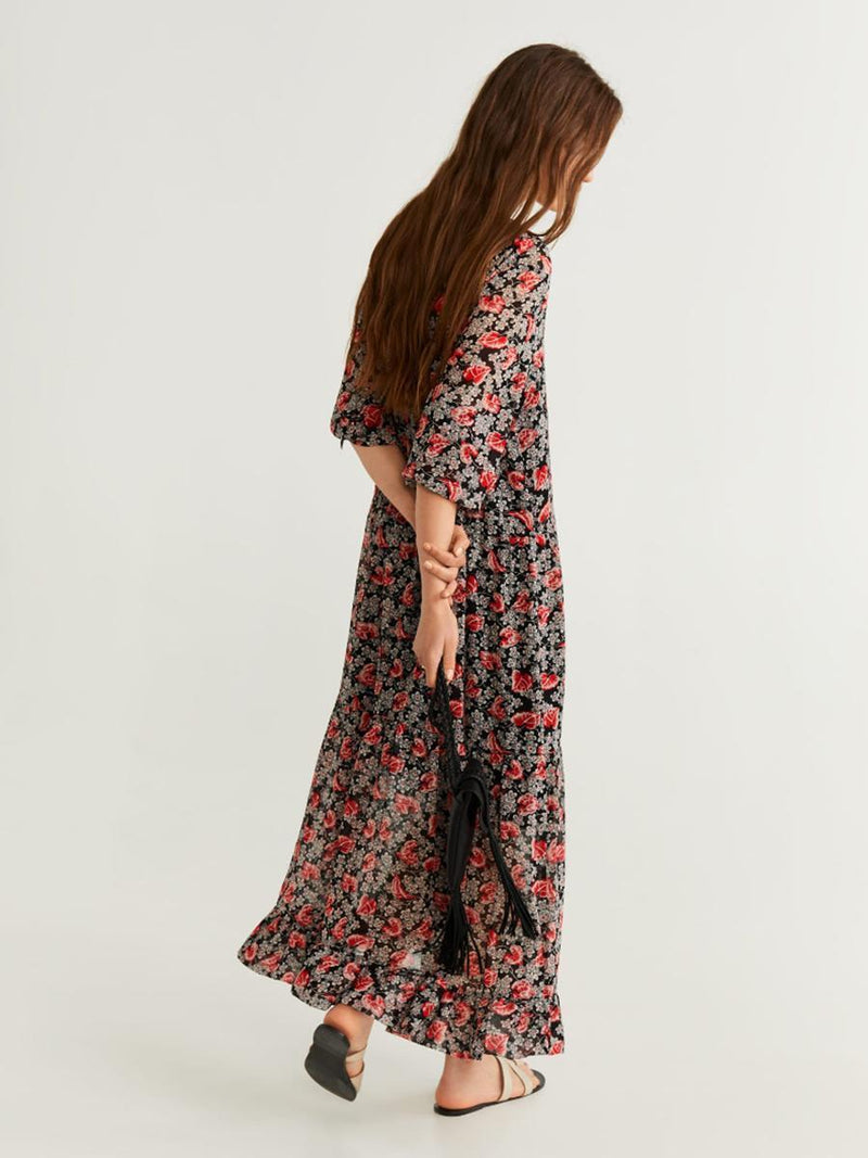 Robe Soirée Hippie Chic - Multi-couleur / S