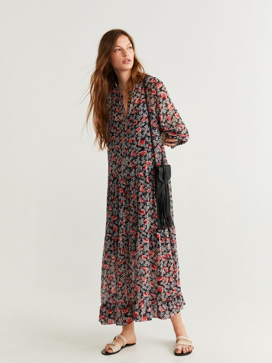 Robe Soirée Hippie Chic - Multi-couleur / S