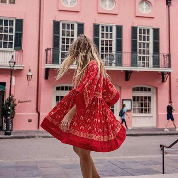 Robe Style Bohème Florale