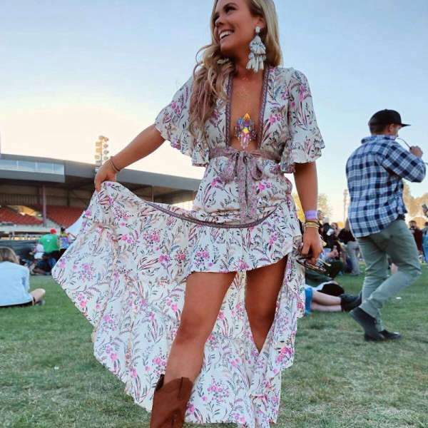 Robe Style Bohème Rock