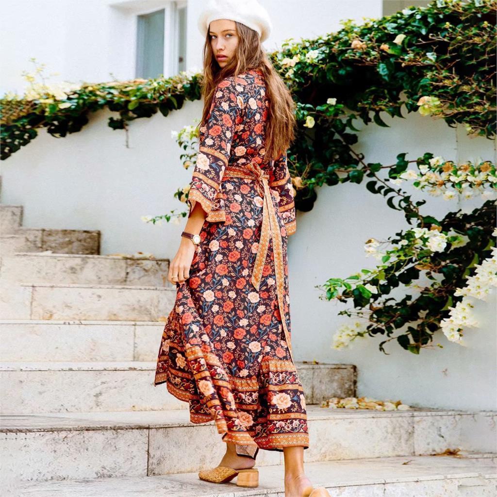 Robe Style Hippie Longue