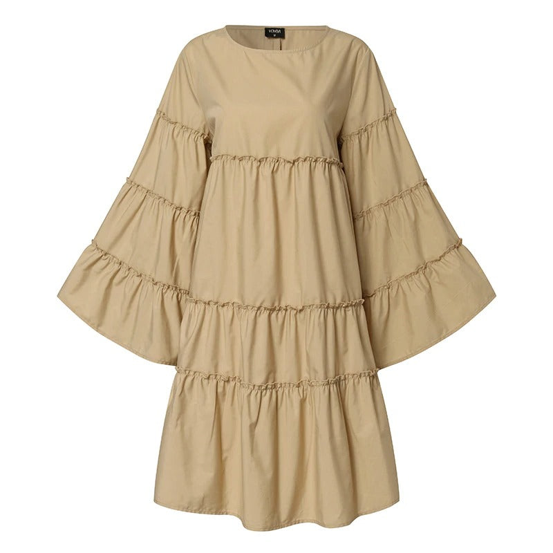 Robe bohème hippie orange