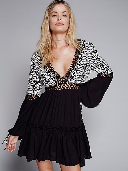 Robe Bohème Blanche Courte