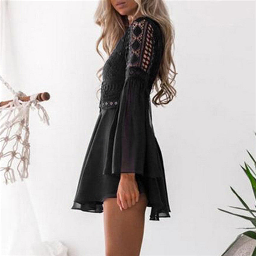 Robe bohème blanche romantique