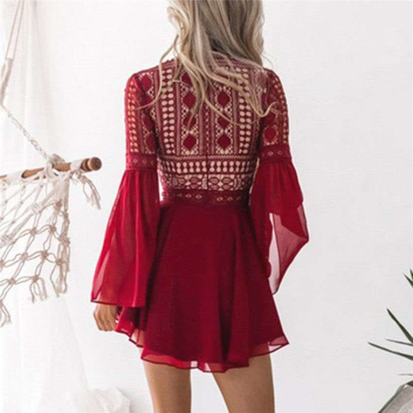 Robe bohème blanche romantique