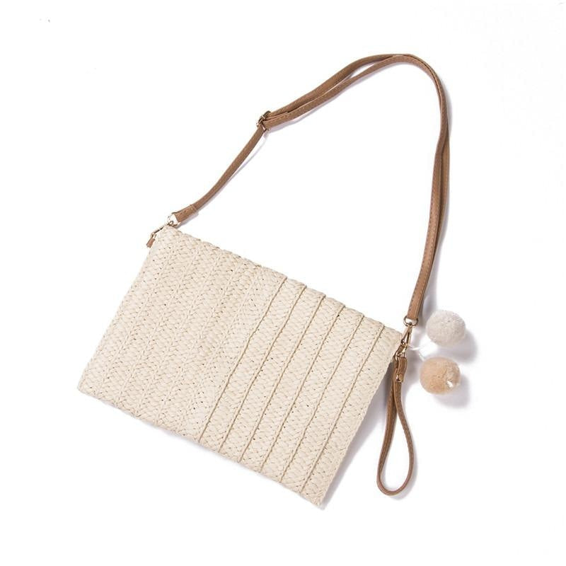 Sac Pochette Paille Bohème