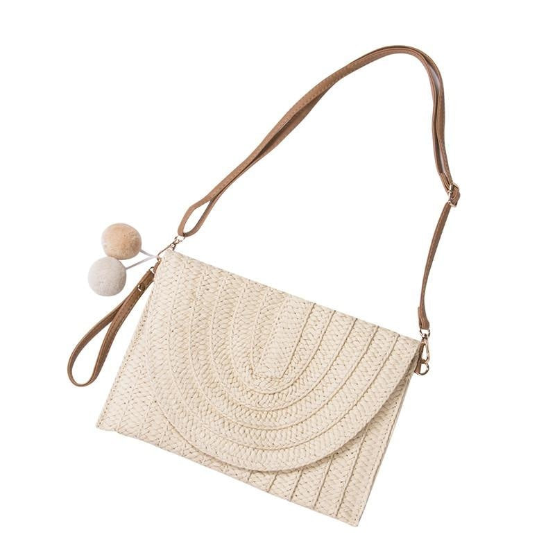 Sac Pochette Paille Bohème