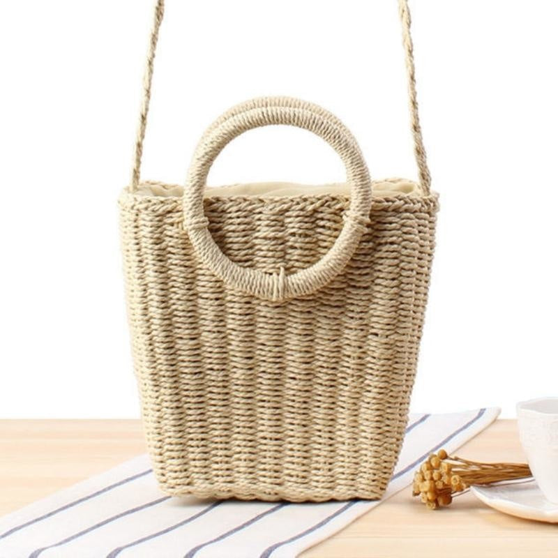 Sac Seau Paille Tressée
