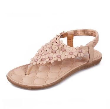 Sandale Bohème Chic - Beige / 35