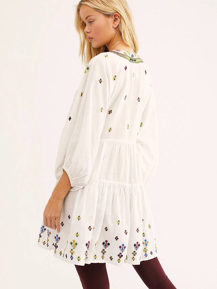 Tenue Robe Blanche Bohème