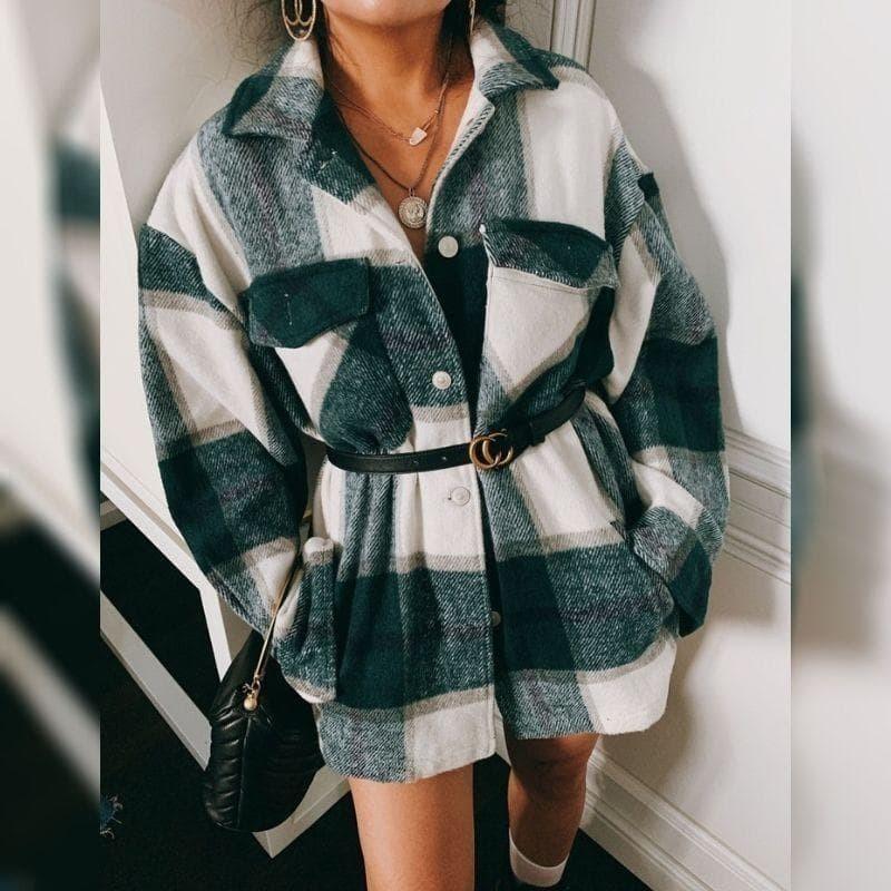 Veste Chemise à Carreaux